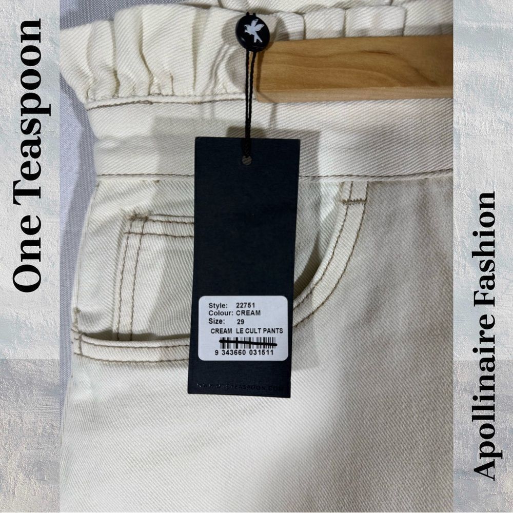 ONE TEASPOON LE CULT PANTS IN CREAM SIZE 29 NWT - Picture 4 of 4